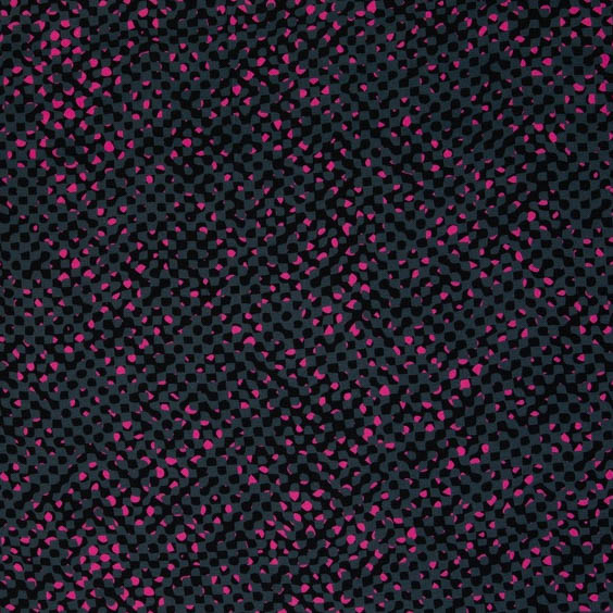 Viscose zwart met roze Fall Grids - Thorsten Berger